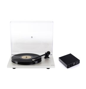 Gramofon REGA Planar 1 Biały, Manualny,Napęd paskowy,Wkładka Rega,Pokrywa w zestawie,Prędkość odtw. 33 1/3, 45 obr./min + Przedwzmacniacz gramofonowy REGA Fono Mini A2D