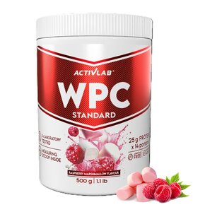 Odżywka białkowa ACTIVLAB Wpc Standard Pianka malinowa (500 g) Bez cukru