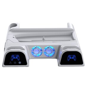 Podstawka chłodząca YAXO Arctic Breeze NE do PS5/PS5 Slim/PS5 Pro Alpine Biały