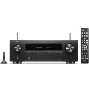 Amplituner DENON AVR-X1700H Czarny 7.2-kanałowy, 8K, dźwięk 3D, DTS:X, HDR10+, BT, AirPlay2, Wi-Fi, Multiroom HEOS