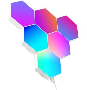 Oświetlenie gamingowe TRACER Ambience Smart Hexagon Regulacja jasności, Wi-Fi, Bluetooth (6 szt.)