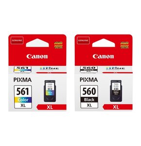 Tusz CANON CL-561XL Kolorowy 12.2 ml 3730C001 + Tusz CANON PG-560 XL Czarny 14.3 ml 3712C001