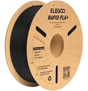 Filament ELEGOO Rapid PLA+, Średnica 1.75 mm, 1 kg (1 szt.) Czarny