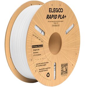 Filament ELEGOO Rapid PLA+, Średnica 1.75 mm, 1 kg (1 szt.) Biały