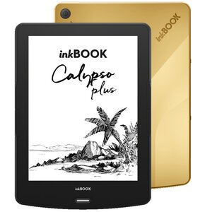 Czytnik e-booków INKBOOK Calypso Plus 6", Podświetlany ekran, Wi-Fi, Bez reklam Złoty