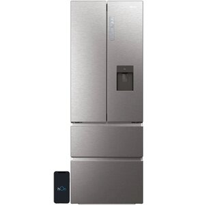 Lodówka HAIER HFW7720EWMP Side by Side No frost 200.6cm Szary
