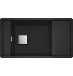 Zlewozmywak jednokomorowy z ociekaczem FRANKE Fresno FSG 611-88 114.0633.153 Czarny mat 49.5x87.7