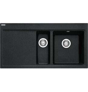 Zlewozmywak półtorakomorowy z ociekaczem FRANKE Mythos MTG 651-100 114.0743.115 Onyx 51.5x100