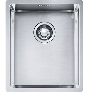 Zlewozmywak jednokomorowy FRANKE Box BXX 210/110-34 127.0453.653 Stal szczotkowana 38x45