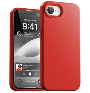 Etui MERCURY Silicone do Apple iPhone 16e Czerwony