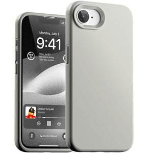 Etui MERCURY Silicone do Apple iPhone 16e Kamienny