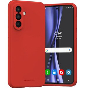 Etui MERCURY Silicone do Samsung Galaxy A36 Czerwony