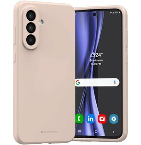 Etui MERCURY Silicone do Samsung Galaxy A36 Różowo-piaskowy