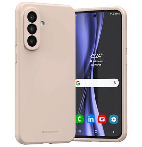 Etui MERCURY Silicone do Samsung Galaxy A56 Różowo-piaskowy