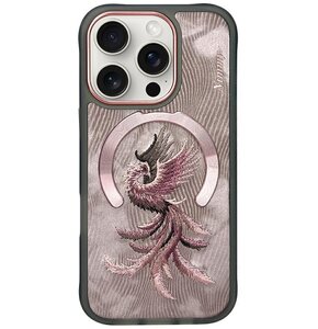 Etui NIMMY Magnetic Fantasy Animal MagSafe do Apple iPhone 16 Pro Max Różowo-złoty