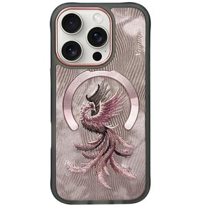 Etui NIMMY Magnetic Fantasy Animal MagSafe do Apple iPhone 16 Pro Różowo-złoty