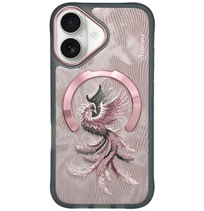 Etui NIMMY Magnetic Fantasy Animal MagSafe do Apple iPhone 16 Różowo-złoty