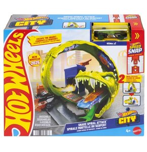Tor Hot Wheels City Zakręcony tor Węża JBM63