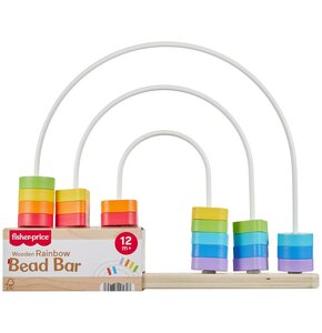 Zabawka edukacyjna FISHER PRICE Labirynt z tęczowych koralików JFG15
