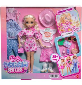 Lalka Barbie Dream Besties Festival Looks Malibu JGH87