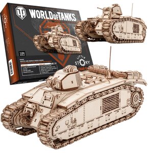 Zabawka drewniana LITTLE STORY World of Tanks 3D Char B1 (1078 elementów)
