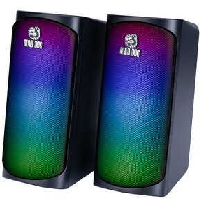 Głośniki MAD DOG PGS400 2.0 RGB Komunikacja bezprzewodowa