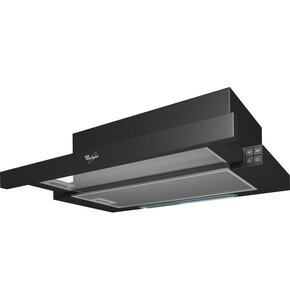 Okap WHIRLPOOL AKR 749 1 NB Czarny 304m3/h 62dB klasa D Włącznik i wyłącznik oświetlenia
