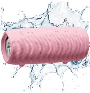 Głośnik mobilny XMUSIC BTS850P Radio FM Różowy
