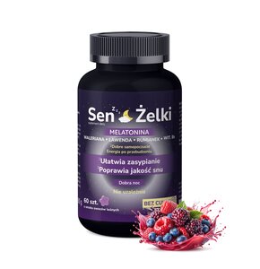 Suplement na sen DOMOWA APTECZKA Melatonina z waleriana Owoce leśne (180 g)