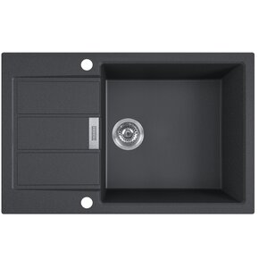 Zlewozmywak jednokomorowy z ociekaczem FRANKE Sirius 2.0 S2D 611-78 XL 143.0618.577 Onyx 50x78