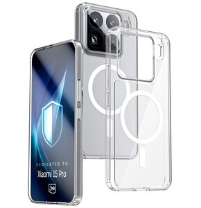 Etui 3MK Armor MagCase do Xiaomi 15 Pro Przezroczysty