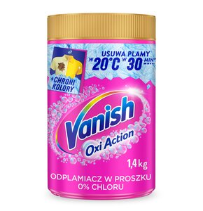 Odplamiacz do prania VANISH Oxi Action Różowy 1.4 kg