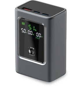 Powerbank SBS Evolved LCD 10000mAh PD 35W Szary