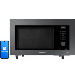 Kuchenka mikrofalowa SAMSUNG BESPOKE MC32DB7746KCE2 1400W średnica 34.5 cm pojemność 32L Auto Cook ChildLock Czarno-szary
