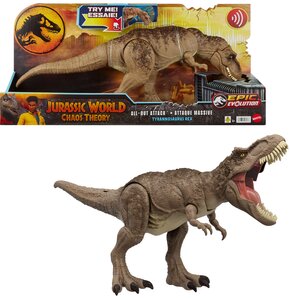 Figurka JURASSIC WORLD Chaos Theory Totalny atak T-Rex HXF53