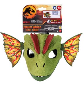 Zabawka JURASSIC WORLD Maska Chaos Theory Dilofozaur HXF55
