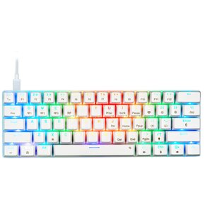 Klawiatura MAD DOG GK850W Gateron Red Biały