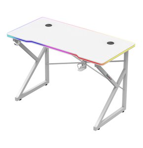 Biurko gamingowe HUZARO Hero 1.7 RGB Biały
