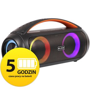 Power Audio BLOW BOOMBOX, 100W, Bluetooth, Bateria 5 godzin, Mikrofon w zestawie, Tuner FM, Pilot zdalnego sterowania