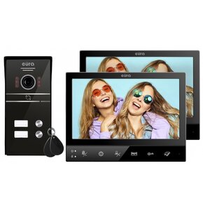 U WIDEODOMOFON EURA VDP 80C5 CZARNY7 AHD WIFI RFIDKAMERA 1080P