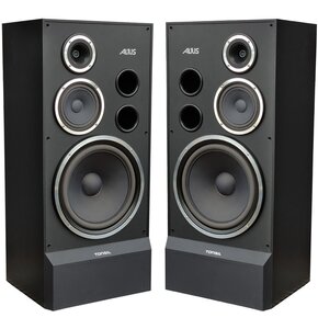 Podłogowe kolumny głośnikowe TONSIL ALTUS 300 Czarne (2 szt.), Obudowa MDF, Typ Bass Reflex, Terminale głośnikowe Bi-wire