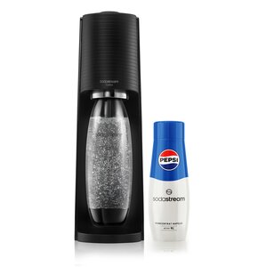 Saturator SODASTREAM Terra Czarny + Syrop Pepsi 440 ml