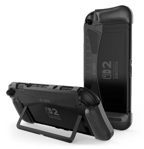 Etui TECH-PROTECT TPUCarbon do Nintnedo Switch 2 Czarny