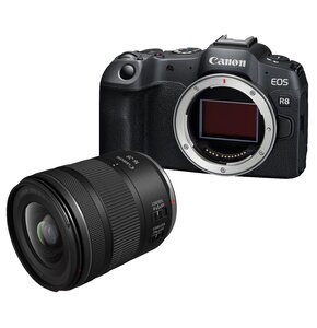 Aparat bezlusterkowy CANON EOS R8 Body, Full Frame, 24.2Mpix, 4K60p + Obiektyw CANON RF 16-28mm f/2.8 IS STM