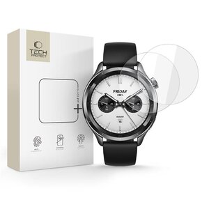Szkło hartowane TECH-PROTECT Glass Fit+ do Xiaomi Watch S4 (2 szt.)
