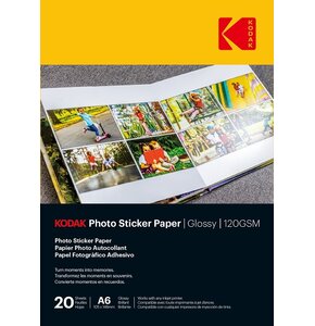 Papier fotograficzny KODAK Photo Sticker A6 120G 20 arkuszy