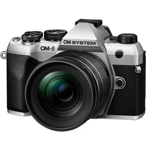 Aparat bezlusterkowy OLYMPUS OM-5 II Srebrny + Obiektyw 12-45mm f/4.0 PRO Lens Kit, 20.4Mpix, 4K, TruePic IX