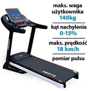 Bieżnia elektryczna HERTZ FITNESS Freerun 5 2950W 18km/h