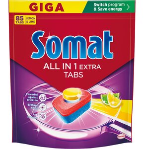 Tabletki do zmywarek SOMAT All in One Extra Lemon & Lime - 85 szt.