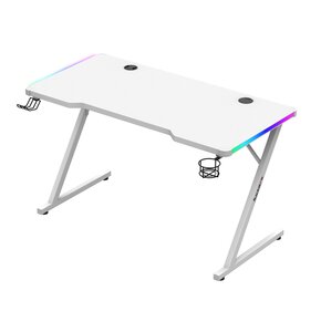 Biurko gamingowe HUZARO Hero 2.5 RGB Biały